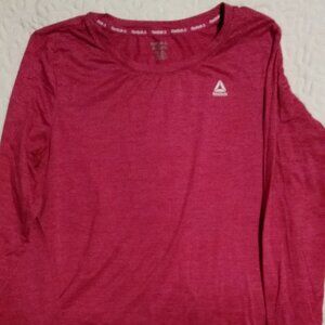 Reebok Women's Size XL Mauve Lightweight Long Sleeved shirt. NW Exercise,  Fall